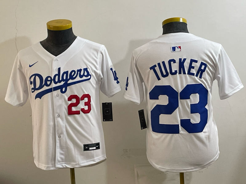 youth 2026 Los Angeles Dodgers #23 Tucker White Game Nike MLB Jersey 0012->youth mlb jersey->Youth Jersey